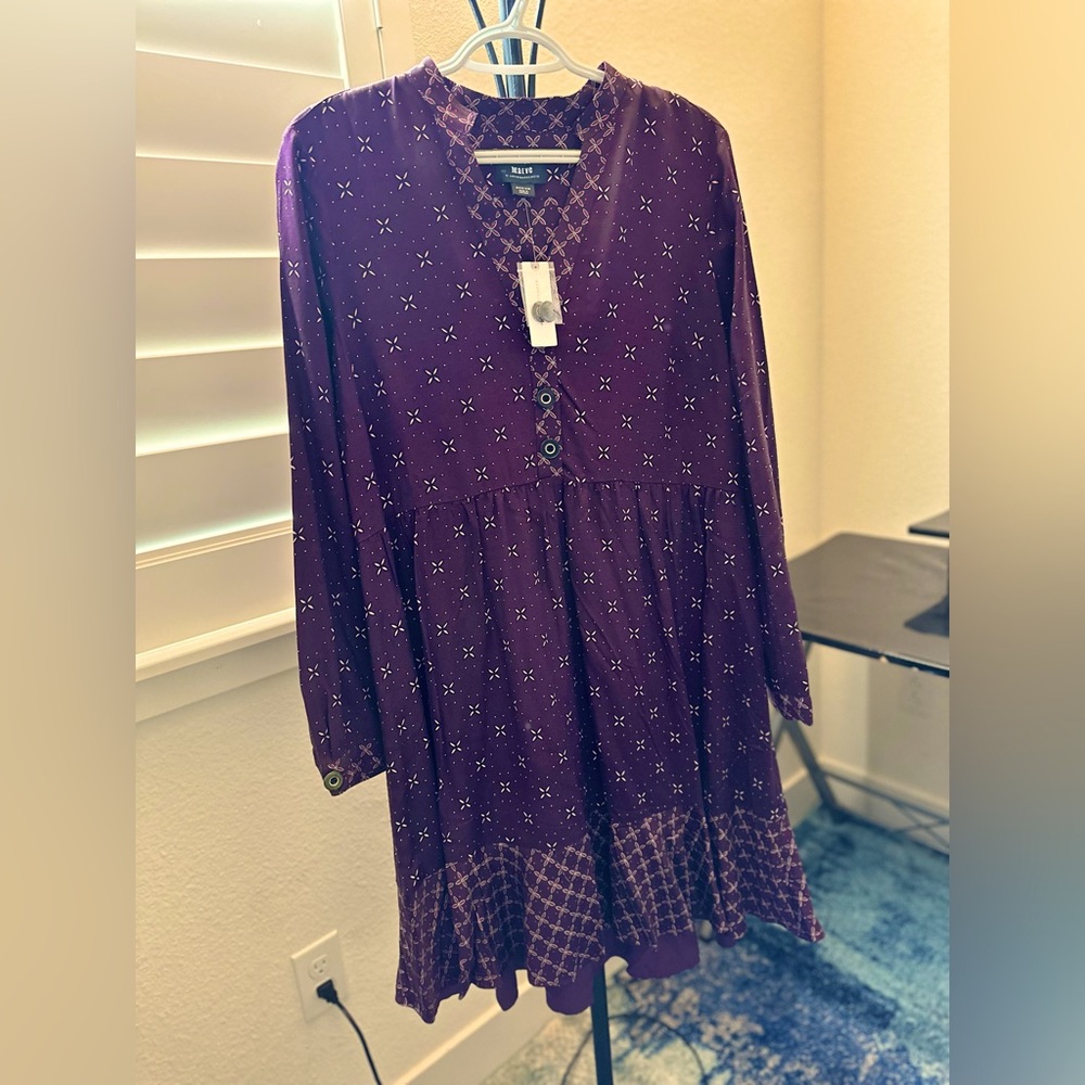 Anthropologie Maeve Plum Dress
